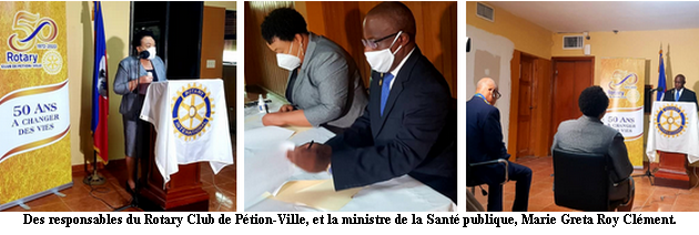 Covid-19 : don de quatre incinérateurs au MSPP par le Rotary club de Pétion-Ville